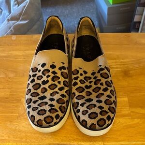 Traq by Alegria Leopard Print Flats